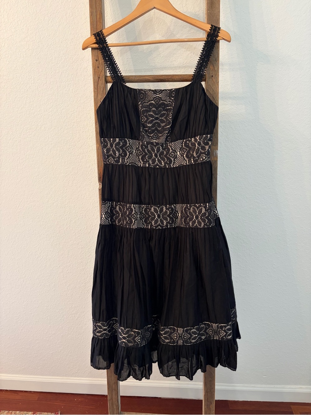 ECI Lace-Trim Dress